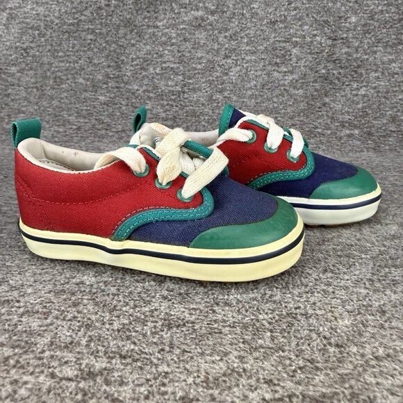 ✅VTG KEDS Sneakers Toddler Sz 5.5M SCOOTER Multicolored Canvas Shoes DISCOLORED - Picture 7 of 14